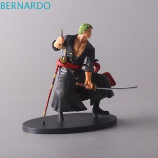 Bernardo โมเดลตุ๊กตาฟิกเกอร์ Roronoa Zoro ขนาดเล็ก 14 ซม. สําหรับเก็บสะสม