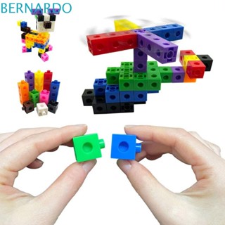 Bernardo ของเล่นบล็อกตัวต่อ เกมคณิตศาสตร์ Montessori 3D สีรุ้ง สําหรับเด็ก