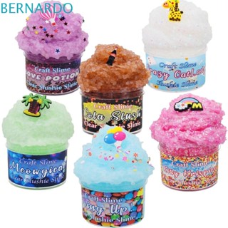 Bernardo ดินน้ํามันคริสตัลใส แบบนิ่ม สีรุ้ง ไม่เหนียวติด ขนาด 70 มล. ของเล่นปาร์ตี้ สําหรับเด็ก