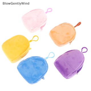 Blowgentlywind กระเป๋าสตางค์ กระเป๋าใส่เหรียญ หูฟัง ขนาดเล็ก แบบพกพา สีแคนดี้ สําหรับผู้หญิง BGW