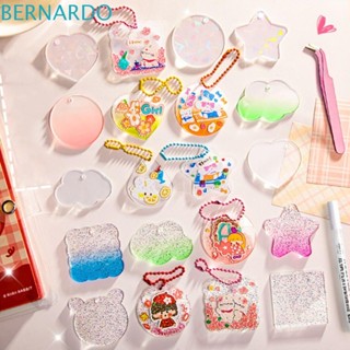 Bernardo ชุดการ์ด Goo พวงกุญแจ สติกเกอร์ PVC โฮมเมด สําหรับตกแต่งสมุดภาพ อัลบั้มรูปภาพ DIY