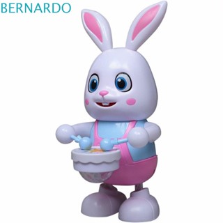 Bernardo ของเล่นหุ่นยนต์กระต่าย ร้องเพลง เต้นรํา LED ของเล่นโคมไฟ การ์ตูน แบบพกพา เทศกาลอิเล็กทรอนิกส์ ของขวัญ