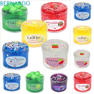 Bernardo ชุดสไลม์ผลไม้ เนย ดินเหนียวนุ่ม ใส 70 มล. สีรุ้ง Diy ของเล่น สําหรับงานปาร์ตี้ ของขวัญเด็ก