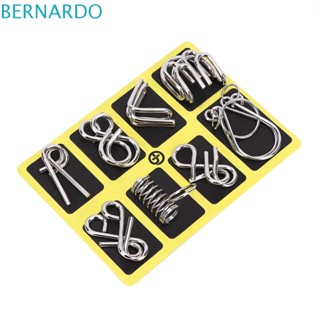 Bernardo เกมปริศนา สีเงิน ของเล่นเสริมพัฒนาการ สําหรับเด็ก และผู้ใหญ่ 8 ชิ้น ต่อชุด