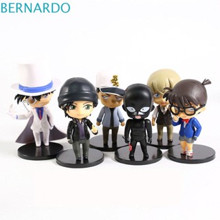 Bernardo ตุ๊กตาฟิกเกอร์ นักสืบโคนัน Heiji Furuya Rei Akai Shuuichi Edogawa Konan 6 ชิ้น ต่อชุด
