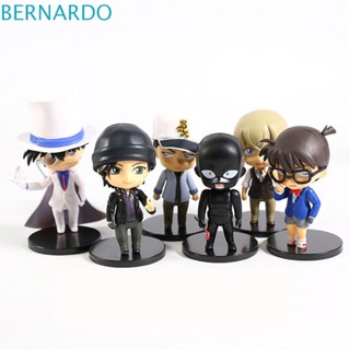 Bernardo ตุ๊กตาฟิกเกอร์ นักสืบโคนัน Heiji Furuya Rei Akai Shuuichi Edogawa Konan 6 ชิ้น ต่อชุด