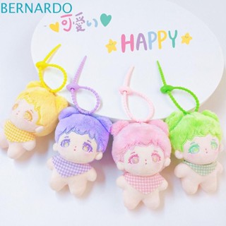 Bernardo ผ้าพันคอ จี้ตุ๊กตา ผ้าฝ้าย แบบนิ่ม รูปการ์ตูนไอดอล ขนาดมินิ 12 ซม. 9 ซม. เหมาะกับของขวัญ สําหรับเด็กผู้หญิง