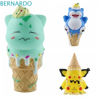 Bernardo โมเดลฟิกเกอร์ปิกาจู ไอศกรีม Snorlax Pikachu ของเล่นสําหรับเด็ก