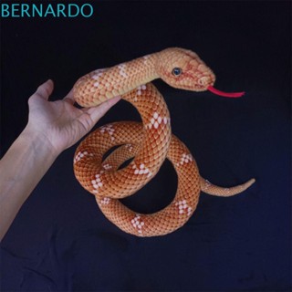 Bernardo ตุ๊กตางูจําลอง ของเล่นแกล้ง สร้างสรรค์ 1 ชิ้น ตุ๊กตาน่ารัก ตกแต่งบ้าน ของขวัญเด็ก เด็ก งูหลอก เล่นตลก ตกแต่งห้อง ตุ๊กตาสัตว์