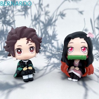 Bernardo ตุ๊กตาฟิกเกอร์ PVC รูป Demon Slayer Tanjirou ขนาดเล็ก ของเล่นสําหรับเด็ก