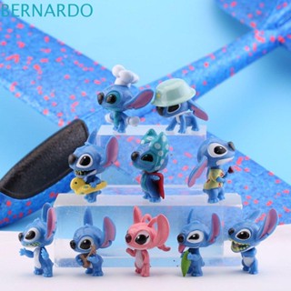 Bernardo โมเดลฟิกเกอร์แอกชัน อนิเมะ Stitch Q Version ของเล่น ของขวัญ สําหรับประดับตกแต่ง