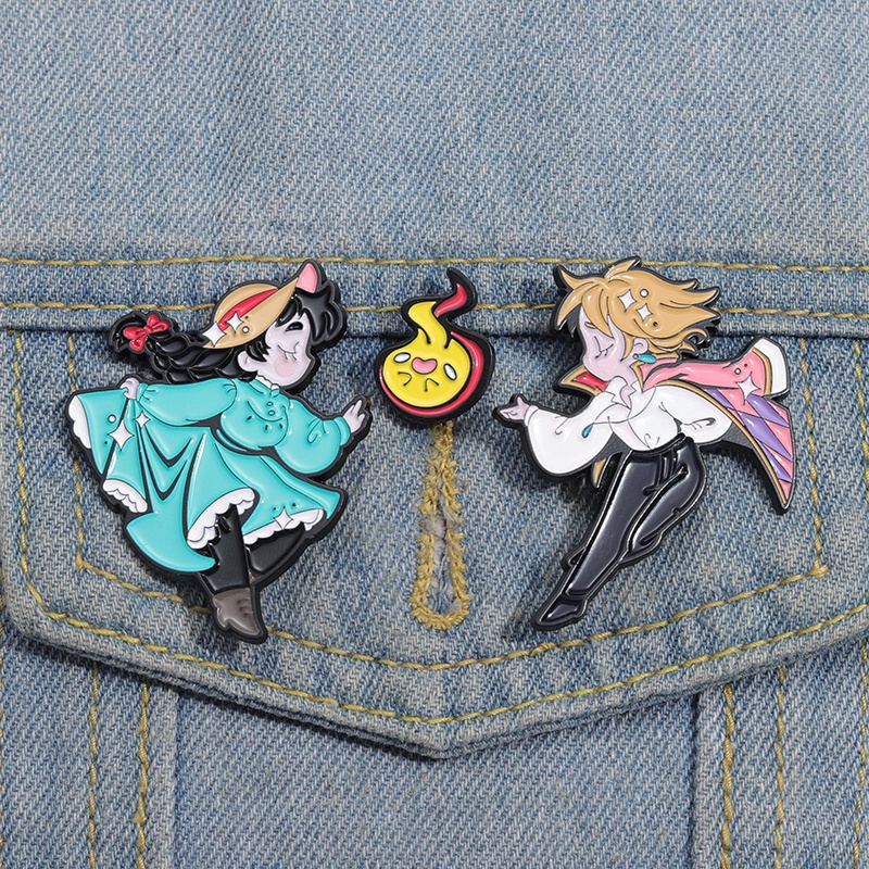 Magic Anime Character Kawaii Hal น่ารักการ์ตูนเข็มกลัด Pin Badge กระเป๋าเป้สะพายหลัง Pin Party อุปกรณ์เสริมตกแต่ง DIY เข็มกลัด