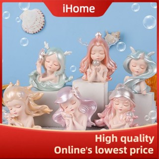 Ihome * ของแท้ ของตกแต่ง เรซิ่น รูปหัวใจ เด็กผู้หญิง มหาสมุทร น่ารัก สร้างสรรค์ สําหรับตั้งโต๊ะ ของขวัญ