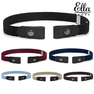 Ellastore123 เข็มขัดคาดเอว แบบยืดหยุ่น เข้ากับทุกการแต่งกาย สําหรับผู้ชาย และผู้หญิง