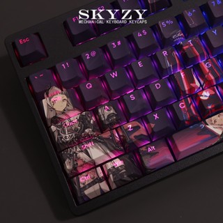 Irene Keycaps Cherry Profile Arknights PBT Dye Sub คีย์บอร์ดเครื่องกล Keycap