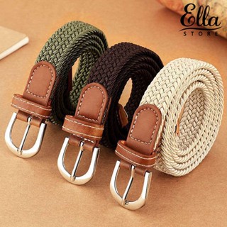 Ellastore123 เข็มขัดถัก แฮนด์เมด กันการสึกหรอ สําหรับทุกเพศ