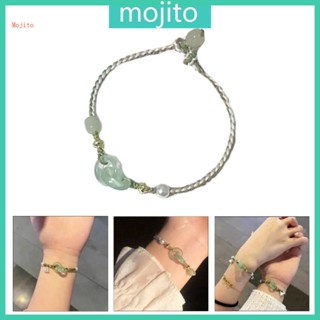 Mojito สร้อยข้อมือเชือกถัก แฮนด์เมด ปรับได้ เครื่องประดับแฟชั่น สําหรับผู้หญิง