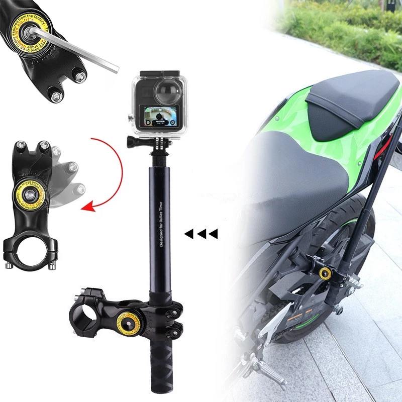 รถจักรยานยนต์จักรยานHandlebar Mount Selfie StickจักรยานMonopodสําหรับGoPro Mount DJI Stand Insta360 thumbnail 4