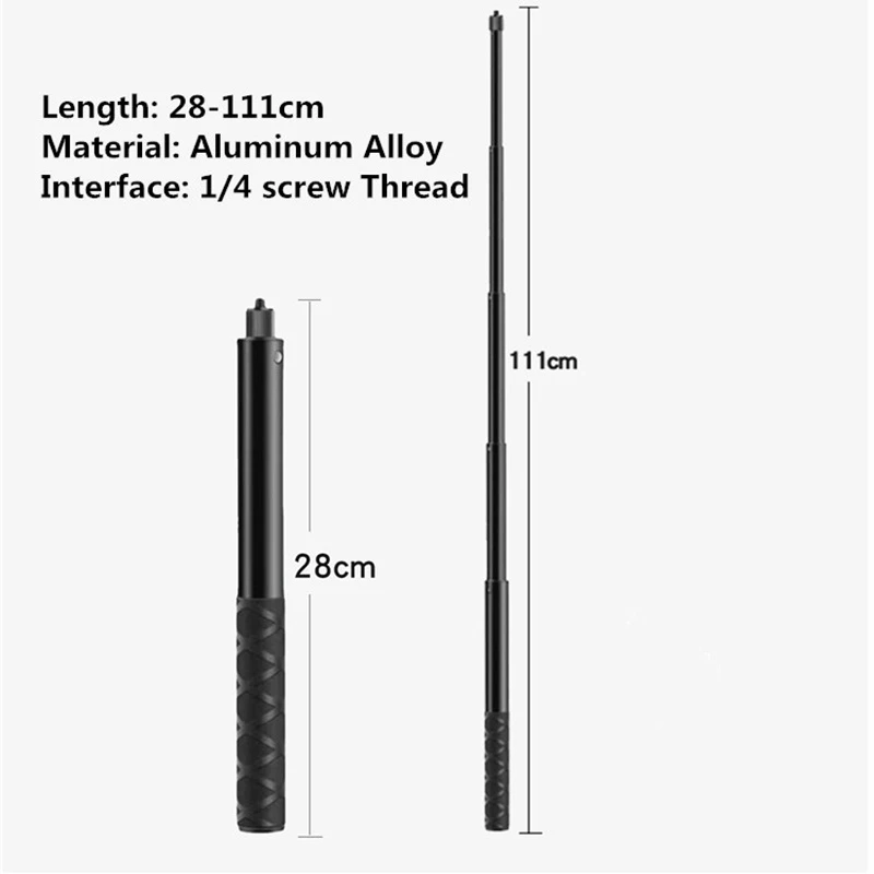 รถจักรยานยนต์จักรยานHandlebar Mount Selfie StickจักรยานMonopodสําหรับGoPro Mount DJI Stand Insta360 thumbnail 7