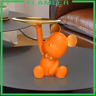 [Flameer] ฟิกเกอร์เรซิ่น รูปปั้นหมีน่ารัก สไตล์โมเดิร์น สําหรับตกแต่งบ้าน