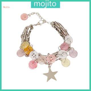 Mojito สร้อยข้อมือ ประดับลูกปัด สีหวาน เครื่องประดับ สําหรับผู้หญิง