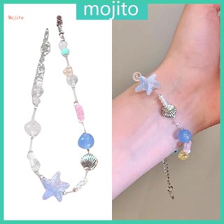 Mojito สายรัดข้อมือ ประดับลูกปัด รูปเปลือกหอย ปลาดาว เครื่องประดับแฟชั่น