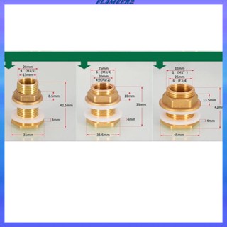 [Flameer2] อะแดปเตอร์เชื่อมต่อถังเก็บน้ํา ไม่มีการรั่วไหล M3/4 นิ้ว M1 นิ้ว DN15