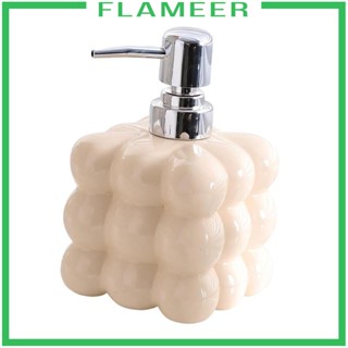 [Flameer] เครื่องจ่ายของเหลว โลชั่น เซรามิค แบบกดมือ สําหรับห้องน้ํา