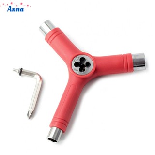 【Anna】Y-wrench Longboard Wrench Metal Material Multi-function Skateboard Tool