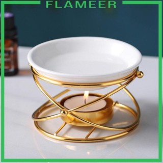 [Flameer] เชิงเทียนเซรามิค ละลายน้ํามันหอมระเหย สําหรับตกแต่งบ้าน ห้องนอน ห้องนั่งเล่น