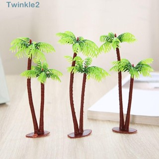 Twinkle Happy Birthday ท็อปเปอร์เค้ก ต้นปาล์ม สีเขียว มะพร้าวยอดนิยม พืชไมโคร สําหรับเด็ก