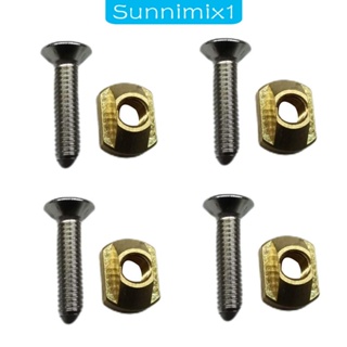 [Sunnimix1] อะแดปเตอร์น็อตสกรูไฮดรอฟอยล์ M8 ทนทาน ถอดออกได้ สําหรับเซิร์ฟบอร์ด 4 ชุด