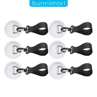 [Sunnimix1] คลิปหัวเข็มขัด ทนทาน สําหรับเรือคายัค 6 ชิ้น