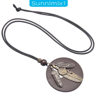 [Sunnimix1] สร้อยคอโซ่ยาว จี้ขนนก ใบไม้ สไตล์เรโทร สําหรับวันครบรอบ