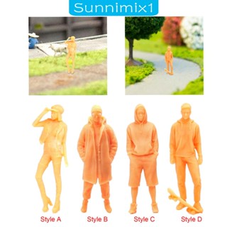 [Sunnimix1] โมเดลฟิกเกอร์คน คนสเกล 1:64 สมจริง ขนาดเล็ก สําหรับตกแต่งบ้าน ทางรถไฟ