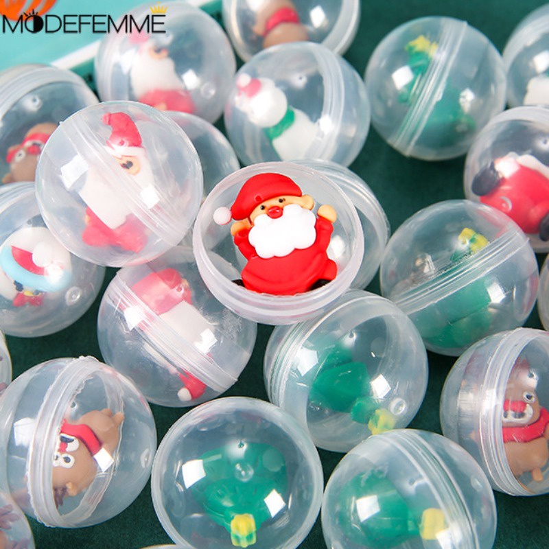 [ Featured ] ของเล่นตุ๊กตาไข่บิด ทรงกลม 32 มม. / ซานตาคลอส กวางเอลก์ ตกแต่งบ้าน ปาร์ตี้ / โมเดลแคปซูลไข่เซอร์ไพรส์ สําหรับเด็ก / ลูกบอลของเล่นต้นคริสต์มาส / จี้จําลองคริสต์มาส ขนาดเล็ก