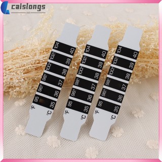 Caislongs เครื่องวัดอุณหภูมิหน้าผาก แบบสติกเกอร์ เปลี่ยนสีได้ 12 ชิ้น