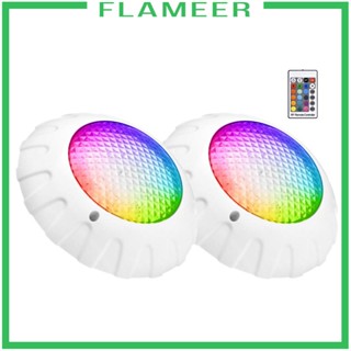 [Flameer] โคมไฟใต้น้ํา LED IP68 กันน้ํา RGB หลากสี สําหรับตกแต่งตู้ปลา