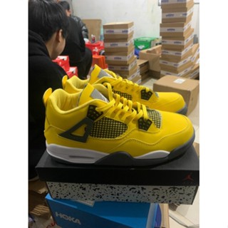 Aj4 Retro Lightning 2018 ทัวร์ สีเหลือง น้ําเงินเข้ม เทา ขาว 314254-702