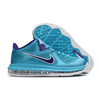 Lebron 9 Low “Summit Lake Hornets” เทอร์ควอยซ์ สีฟ้า/สีม่วง