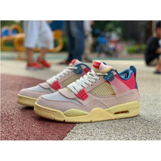 ขายดี Union LA x AJ4 South China Sea coast รองเท้ากีฬา สีชมพู สีฟ้า DC9533-800