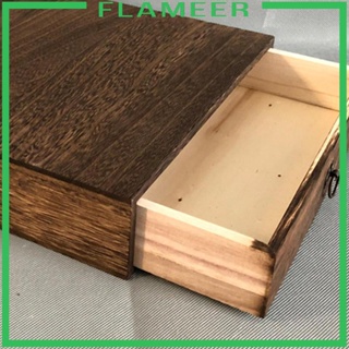 [Flameer] กล่องเก็บเครื่องประดับ แบบไม้ พร้อมฝาล็อค ขนาดเล็ก Diy สําหรับของขวัญ