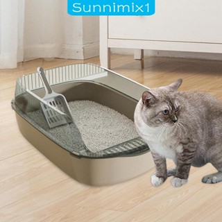 [Sunnimix1] ถาดกระบะทราย ขนาดใหญ่ สําหรับสัตว์เลี้ยง