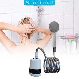 [Sunnimix1] ชุดฝักบัวอาบน้ําไฟฟ้า แบบพกพา กันน้ํา พร้อมสาย USB สําหรับตั้งแคมป์ กลางแจ้ง