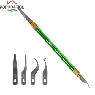 Pop BST-69A+ 4 In 1 ใบมีด CPU ชิป IC กาว ถอดเมนบอร์ด PCB สําหรับโทรศัพท์มือถือ BGA ชิป เครื่องมืองัดแงะ