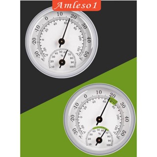 [Amleso1] เครื่องวัดความชื้น แบบอนาล็อก ไม่ต้องใช้แบตเตอรี่ -20 และ 120 F /-30 0 ถึง RH