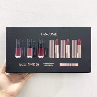 Lancome ลิปสติก ลิปกลอส ตัวอย่าง คริสต์มาส 6 ชิ้น