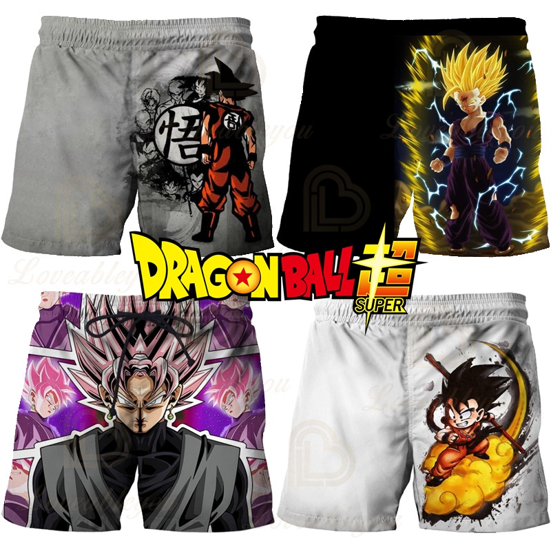 Vegeta Hitto ZENO Dragon Ball คอสเพลย์ Super Saiyan อะนิเมะตัวเลขฤดูร้อนกางเกงขาสั้น 3D กีฬาชายหาด Son Goku กางเกงผู้ชายกางเกง