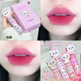 Cappuvini Gift Box Single Cat Lip Mud Milk Cake Lip Cream Summer Lip Glaze ลิปสติก Matte Lip Glaze yuee