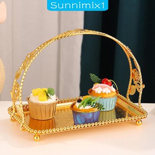 [Sunnimix1] ถาดเหล็ก ใส่ขนมขบเคี้ยว ผลไม้ สไตล์ยุโรป สําหรับตกแต่งบ้าน งานแต่งงาน